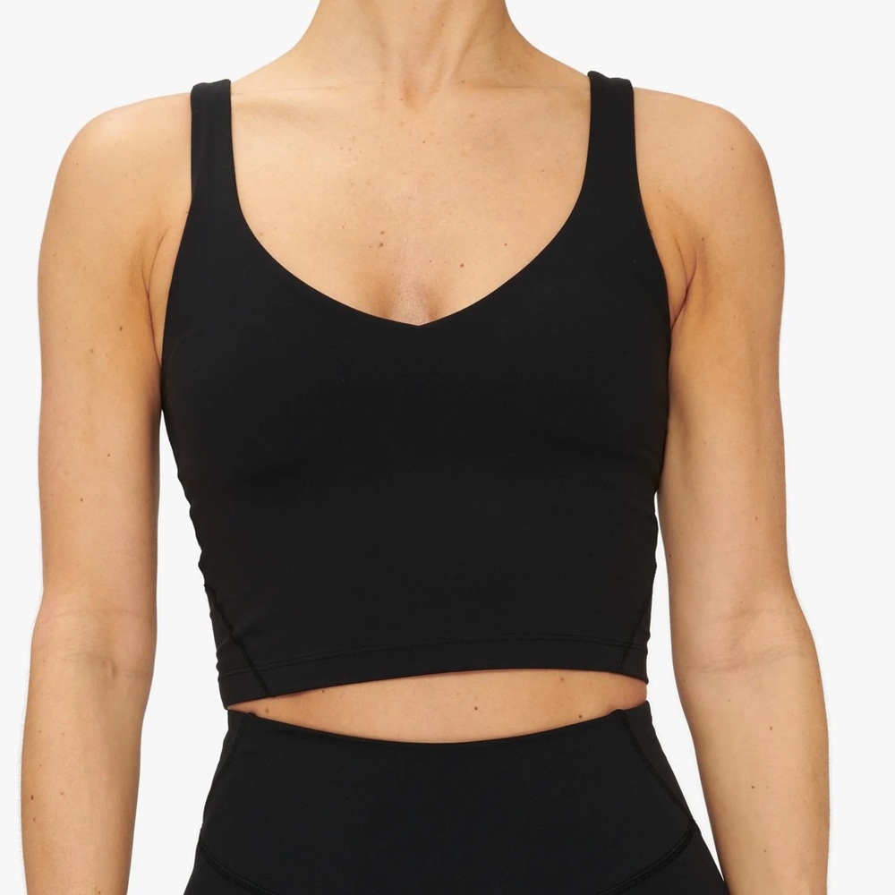 Lululemon Black Align tank with shelf bra